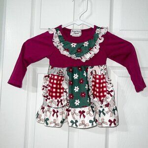 Grumpy Princess Originals Christmas Dress Size 12-18 Months
